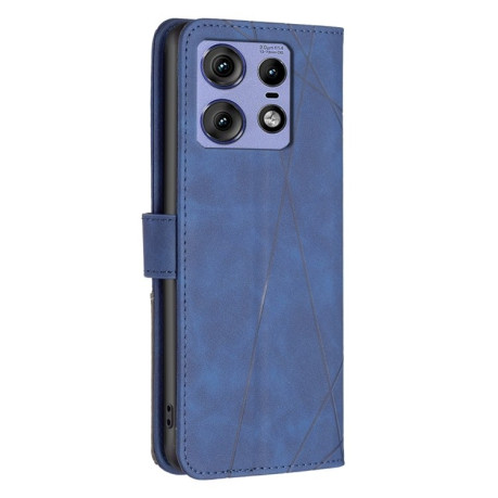 Чохол-книжка Rhombus Texture для Motorola Edge 50 Pro 5G - синій