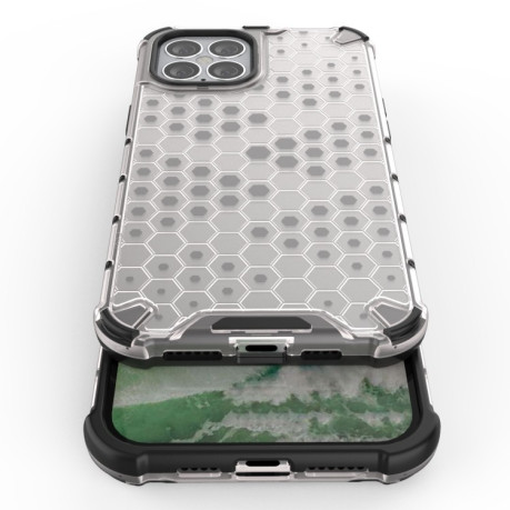 Противоударный чехол Honeycomb на iPhone 12 Mini - зеленый