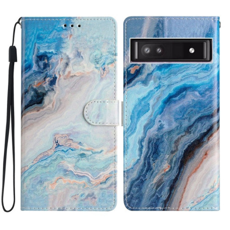 Чехол-книжка Colored Drawing Pattern для Google Pixel 9a - Marble
