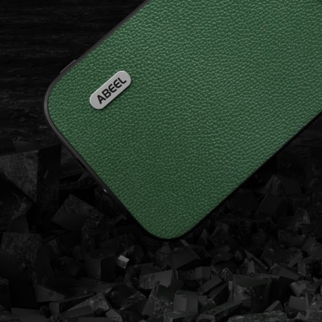 Чохол ABEEL Genuine Leather Luxury для Samsung Galaxy S23 FE 5G - зелений