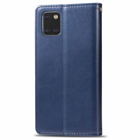 Чехол-книжка Retro Solid Color на Samsung Galaxy Note10 Lite / A81 / M60s -синий