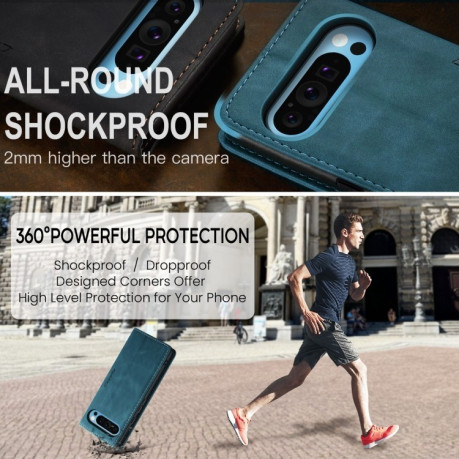 Чехол-книжка CaseMe-013 Multifunctional на Google Pixel 9 Pro XL - синий