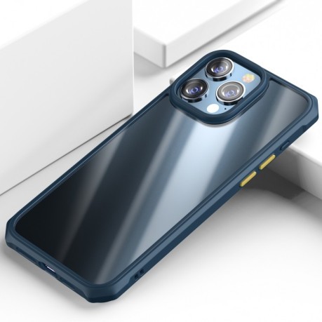 Противоударный чехол iPAKY Dawn Series для iPhone 15 Pro Max - синий