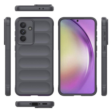 Силиконовый чехол Magic Flannel для Samsung Galaxy A56 5G - темно-серый