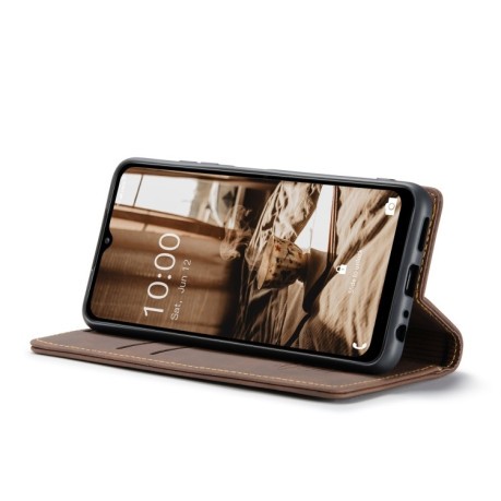 Кожаный чехол CaseMe-013 Multifunctional на Samsung Galaxy A13 5G - кофейный