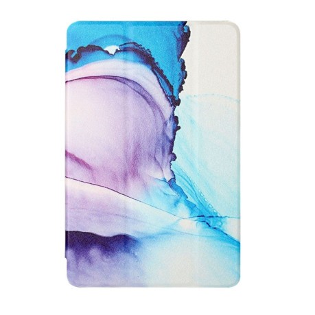 Чехол-книжка Silk Texture Colored Drawing Pattern для iPad mini 6 - Marble Shiratama Blue