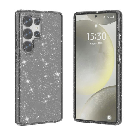 Противоударный чехол Terminator Style Glitter для Samsung Galaxy S25 Ultra 5G - черный