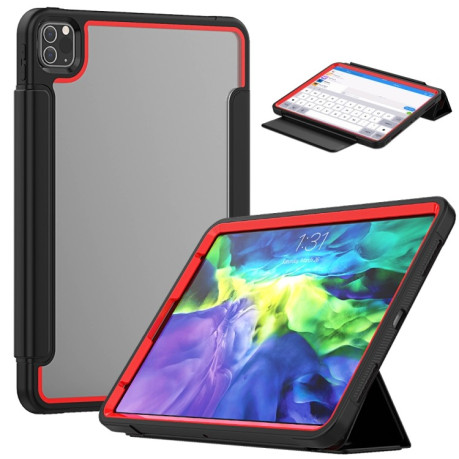 Чохол-книжка Smart Acrylic + TPU для iPad Air 4 2020//Pro 11 2020/2018 - чорно-червоний