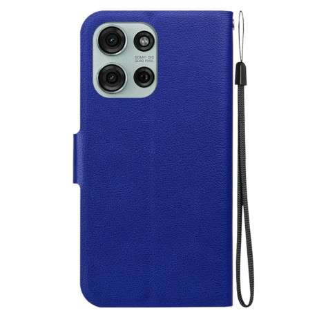 Чехол-книжка Voltage Side Buckle для Motorola Moto G75 5G - синий