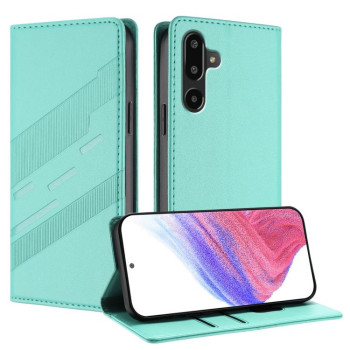 Чехол-книжка Embossed Multi-functional Wallet Retro Leather на Samsung Galaxy F16 5G / M16 5G - зеленый