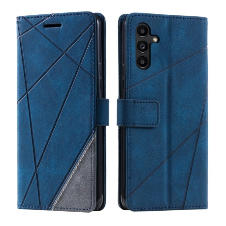 Чехол-книжка Skin Feel Splicing для Samsung Galaxy S25+ 5G - синий
