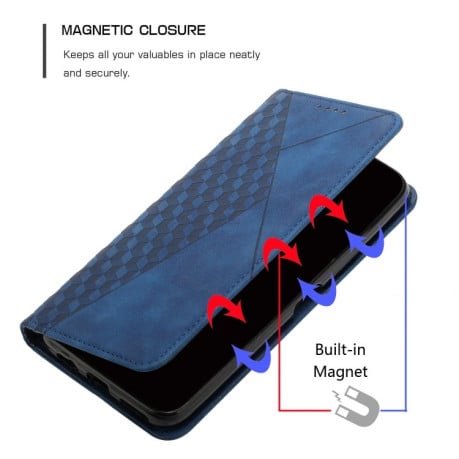 Чохол-книжка Diamond Splicing Skin Feel для Xiaomi Redmi Note 12 Pro Speed / Poco X5 Pro 5G - синій
