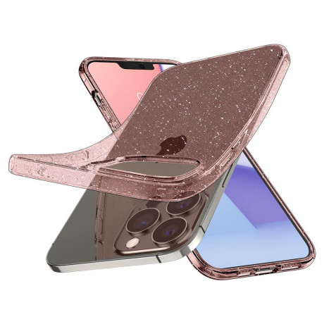 Оригинальный чехол Spigen Liquid Crystal на iPhone 13 Pro - Glitter Rose
