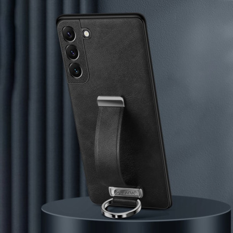 Противоударный чехол SULADA Leather Texture Skin Feel Shockproof для Samsung Galaxy S25 5G - черный