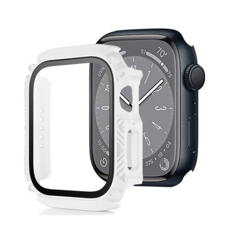 Протиударна накладка із захисним склом Armor Waterproof для Apple Watch Series 8/7 41mm - білий