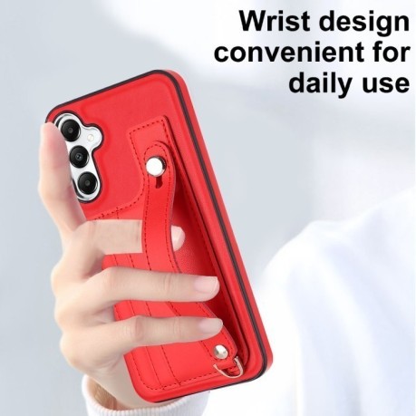 Протиударний чохол Wrist Strap Holder для Samsung Galaxy A25 5G - червоний