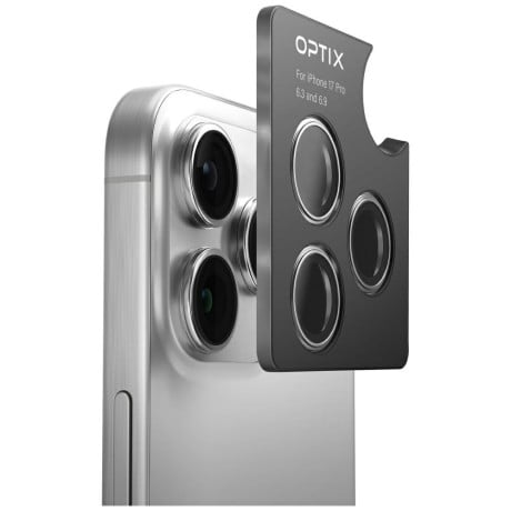 Захисне скло для камери Uniq Optix Aluminum Camera Lens Protector для iPhone 17 - Black