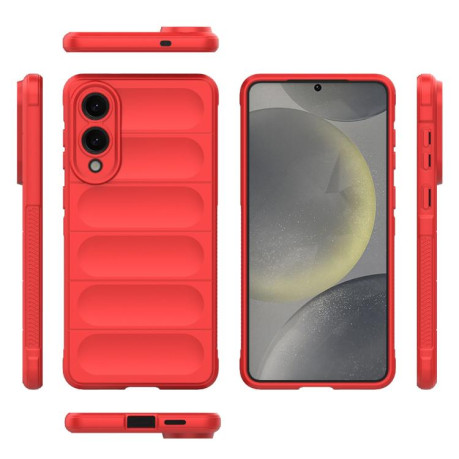 Силиконовый чехол Magic Flannel для Samsung Galaxy S25 Edge 5G - красный