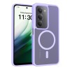 Противоударный чехол Skin Feel TPU Hybrid PC MagSafe для Xiaomi Redmi 15 5G Global / 15 4G SEA 169.5mm — фиолетовый