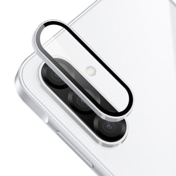 Защитное стекло на камеру ENKAY 9H Aluminium для Samsung Galaxy A26 - серебристое