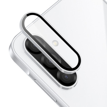 Захисне скло на камеру ENKAY 9H Aluminium  для Samsung Galaxy A36/A56 - сріблясте