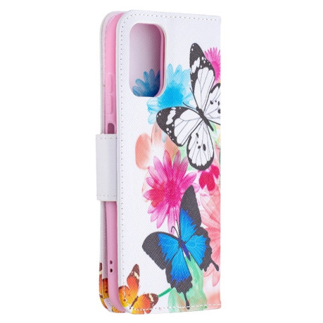 Чохол-книжка Colored Drawing Series на Xiaomi Redmi Note 10/10s/Poco M5s - Butterflies
