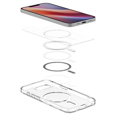 Оригінальний чохол Spigen Ultra Hybrid MagSafe для iPhone 16e - Clear