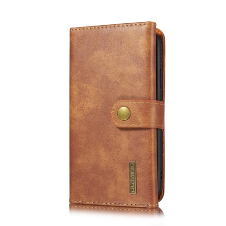 Чехол-кошелек DG.MING Triple Fold для iPhone 11 - коричневый