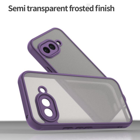 Чохол Fan Dun Series TPU Hybrid PC Frosted на Google Pixel 9a - фіолетовий