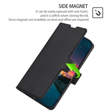 Чехол-книжка Voltage Side Buckle для Samsung Galaxy A04 - черный