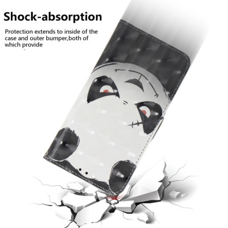 Чехол-книжка Crystal 3D Shockproof Protective Leather для Samsung Galaxy S24 FE 5G - Bear