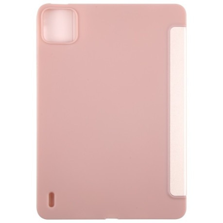 Чехол-книжка Demation Silicone Leather для Xiaomi Pad 7 / 7 Pro - розовый