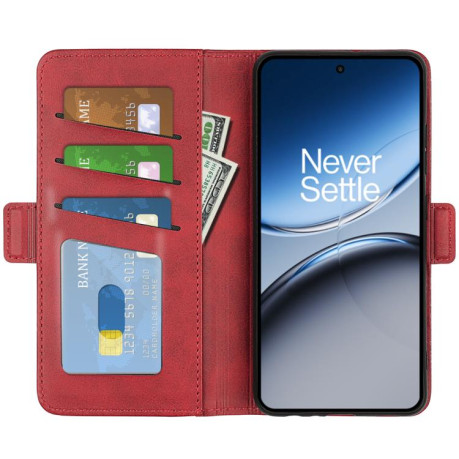 Чохол-книжка Dual-side Magnetic Buckle для OnePlus Nord 4 - червоний
