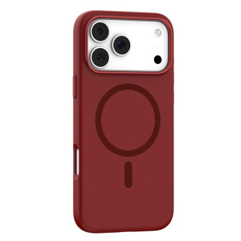 Силіконовий чохол Mutural Karen Series Liquid Silicone з MagSafe на iPhone 18 Pro Max — червоний