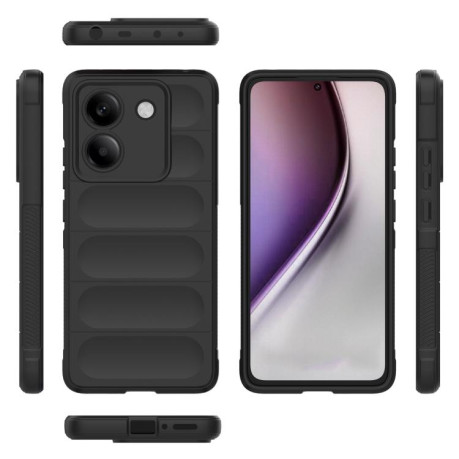 Силіконовий чохол Magic Flannel для Xiaomi Poco M7 Pro 5G - чорний