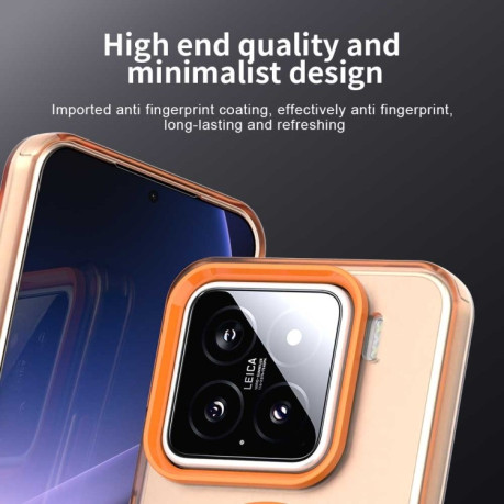 Протиударний чохол MagSafe Holder PC Hybrid для Xiaomi 15 Pro - помаранчевий