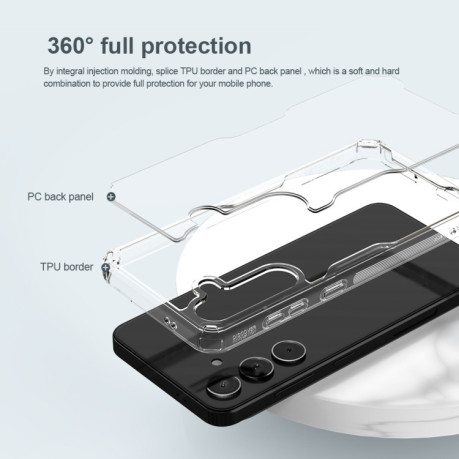 Протиударний чохол NILLKIN PC для Samsung Galaxy S24+ 5G - прозорий