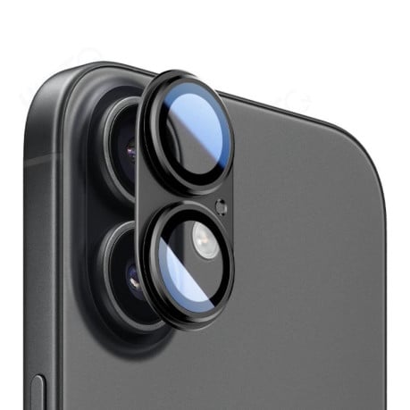 Защита камеры XDCASE Titanium Alloy Hollow Camera Lens на iPhone 17 - черный