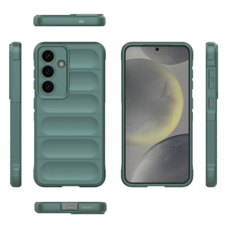 Силіконовий чохол Magic Flannel для Samsung Galaxy S25 5G - зелений