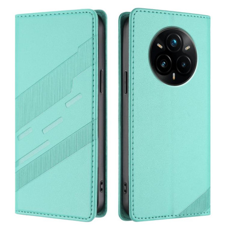 Чехол-книжка Embossed Multi-functional Wallet Retro Leather на Realme 14 Pro+ - зеленый