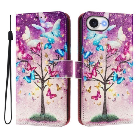 Чохол-книжка Colored Drawing Pattern для iPhone 16e - кольоровий