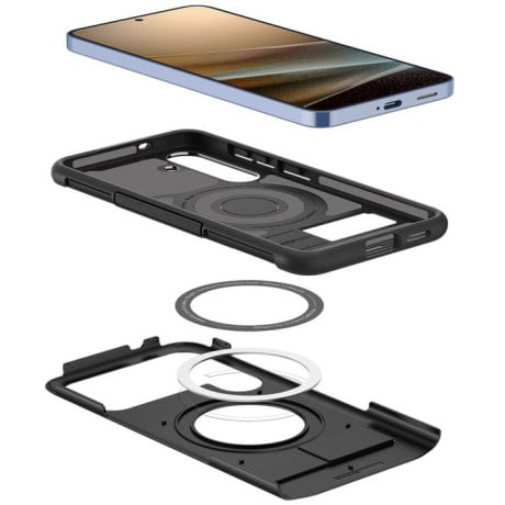 Оригінальний чохол Spigen Slim Armor MagSafe для Samsung Galaxy S25+ - Black