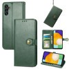 Чехол- книжка Retro Solid Color на Samsung Galaxy A04s/A13 5G - зеленый
