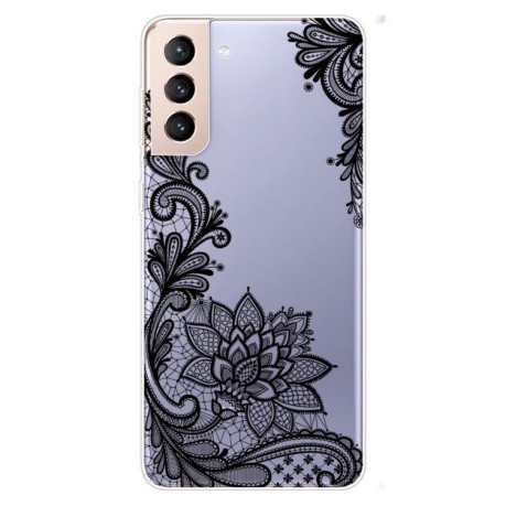 Чохол Painted Pattern для Samsung Galaxy S22 5G - Black Rose