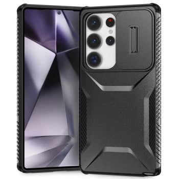 Протиударний чохол Sliding Camshield для Samsung Galaxy S25 Ultra 5G / S25 Ultra 5G - чорний