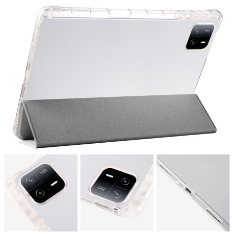 Чохол-книжка 3-Fold Clear Back для Xiaomi Pad 6/6 Pro - сірий