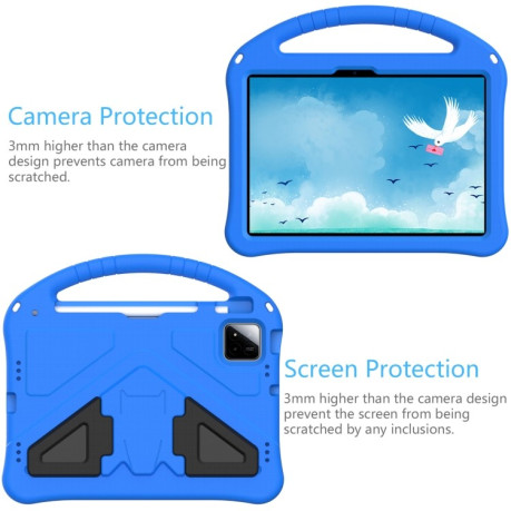 Противоударный чехол EVA Flat Anti Falling для Xiaomi Pad 7 Pro - синий
