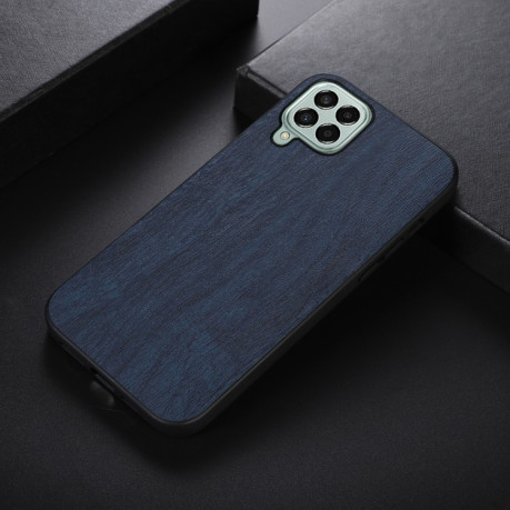 Ударопрочный чехол Wood Texture для Samsung Galaxy M33 5G - синий