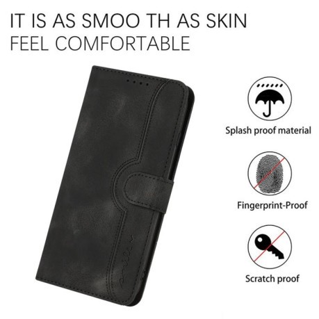 Чохол-книжка Skin Feel Heart Amile для Infinix Note 50 Pro 4G - чорний