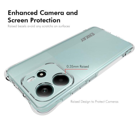 Протиударний чохол ENKAY Hat-Prince Transparent TPU Shockproof для Xiaomi Redmi Note14 4G 164.84mm